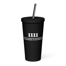 Load image into Gallery viewer, Insulated tumbler with a straw