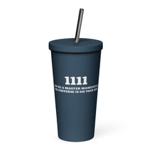 Load image into Gallery viewer, Insulated tumbler with a straw