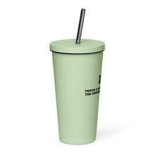 Load image into Gallery viewer, Insulated tumbler with a straw
