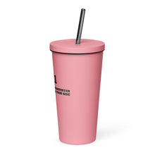 Load image into Gallery viewer, Insulated tumbler with a straw
