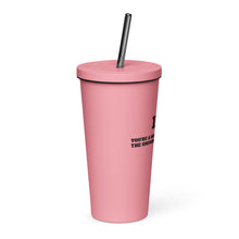 Load image into Gallery viewer, Insulated tumbler with a straw
