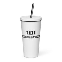 Load image into Gallery viewer, Insulated tumbler with a straw
