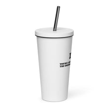 Load image into Gallery viewer, Insulated tumbler with a straw
